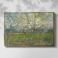The Pink Orchard, 1888 - Floater Framed Canvas Print