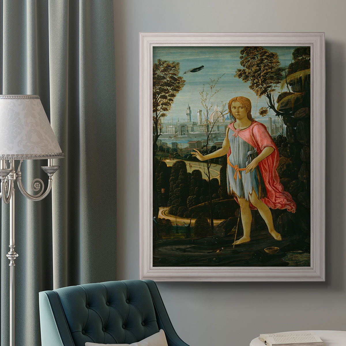 Saint John the Baptist - Ornate Framed Canvas Print