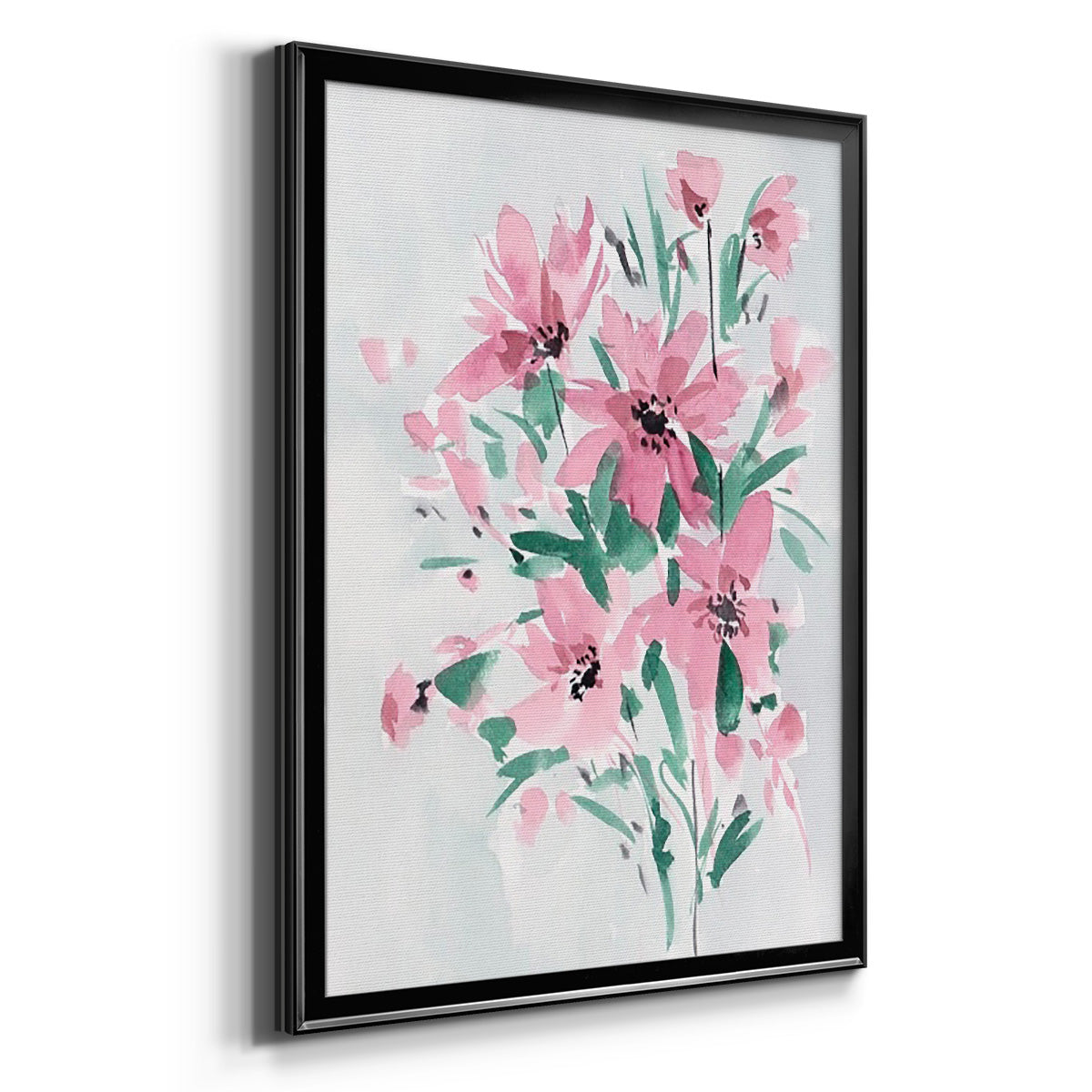 Posy Blooms III - Modern Framed Canvas Print