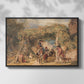 Figures and Animals in a Vineyard, c. 1829 - Floater Framed Canvas Print