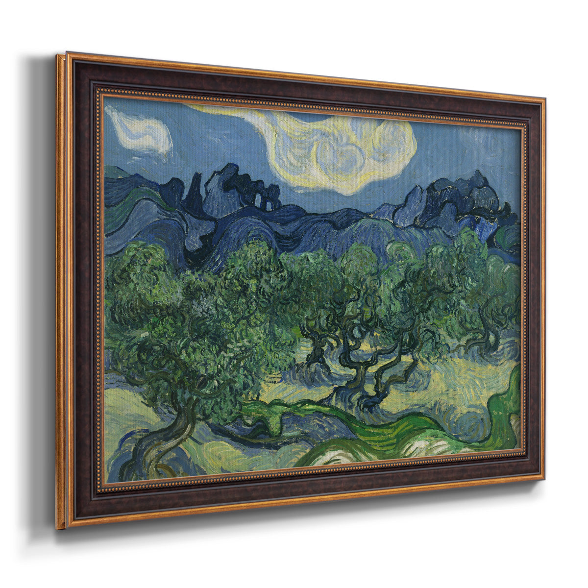 Olive Trees - Ornate Framed Canvas Print