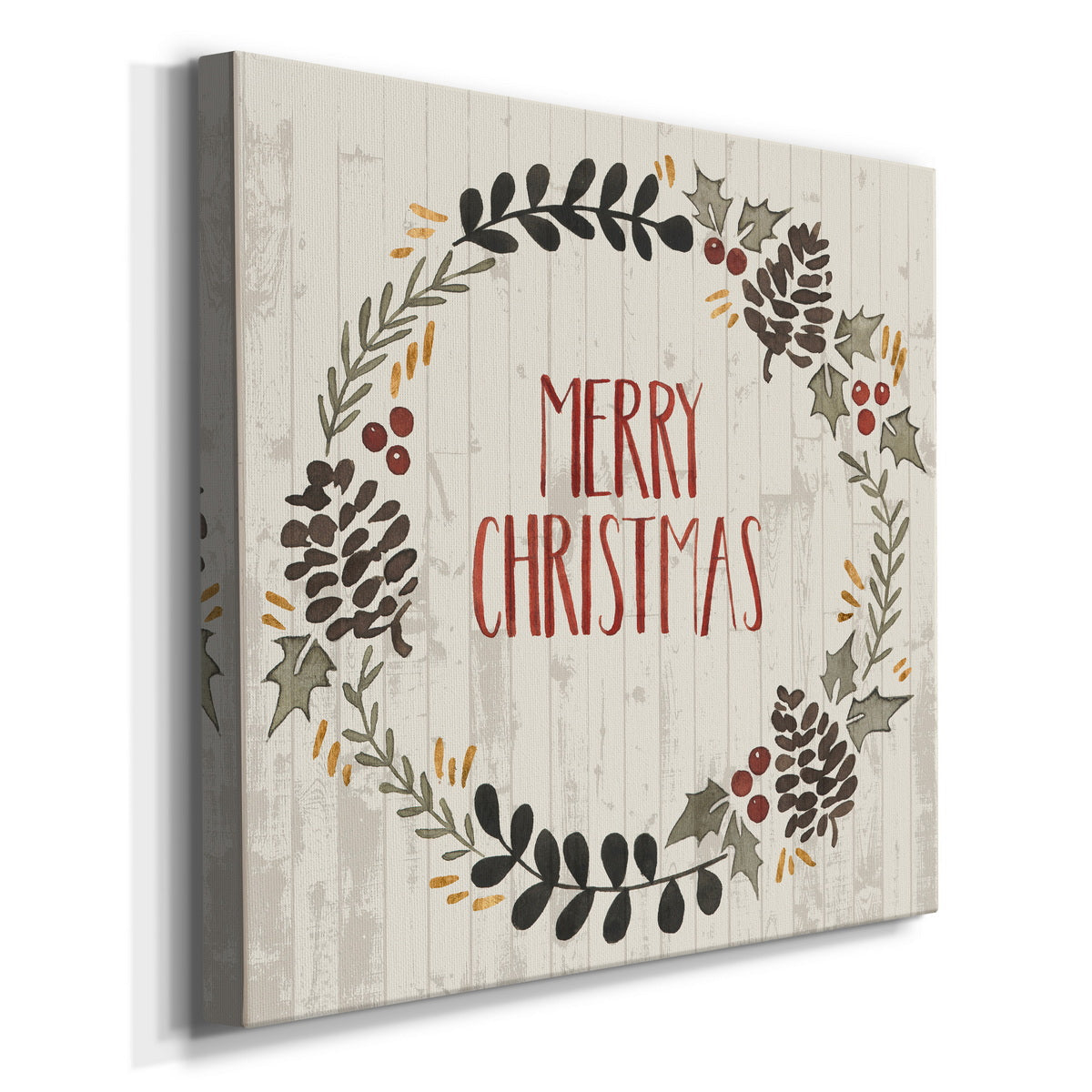 Rustic Christmas II-Premium Gallery Wrapped Canvas - Ready to Hang