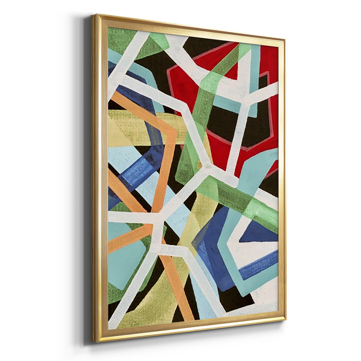 Magnetic Color I - Modern Framed Canvas Print