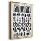 Grey Arches I - Modern Framed Canvas Print