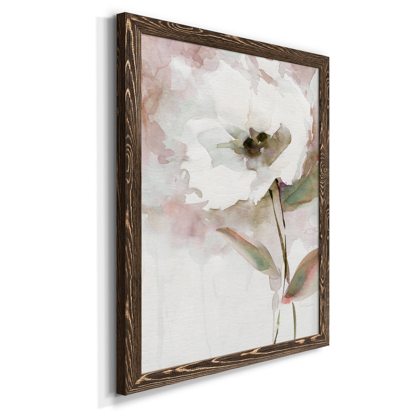 Summer Bloom II - Barnwood Framed Canvas Print