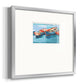 Primary Boats I Premium Framed Print Double Matboard