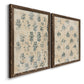 Vintage Blockprint I - Premium Framed Canvas 2 Piece Set - Ready to Hang