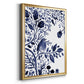Indigo Song I - Modern Framed Canvas Print