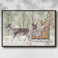 Christmas Time Collection A - Framed Gallery Wrapped Canvas in Floating Frame