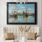 Ships Riding on the Seine - Ornate Framed Canvas Print