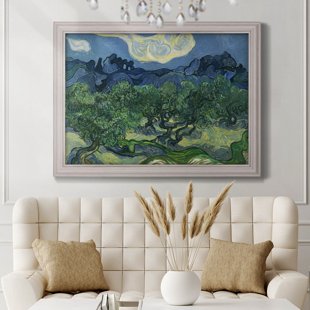 Olive Trees - Ornate Framed Canvas Print