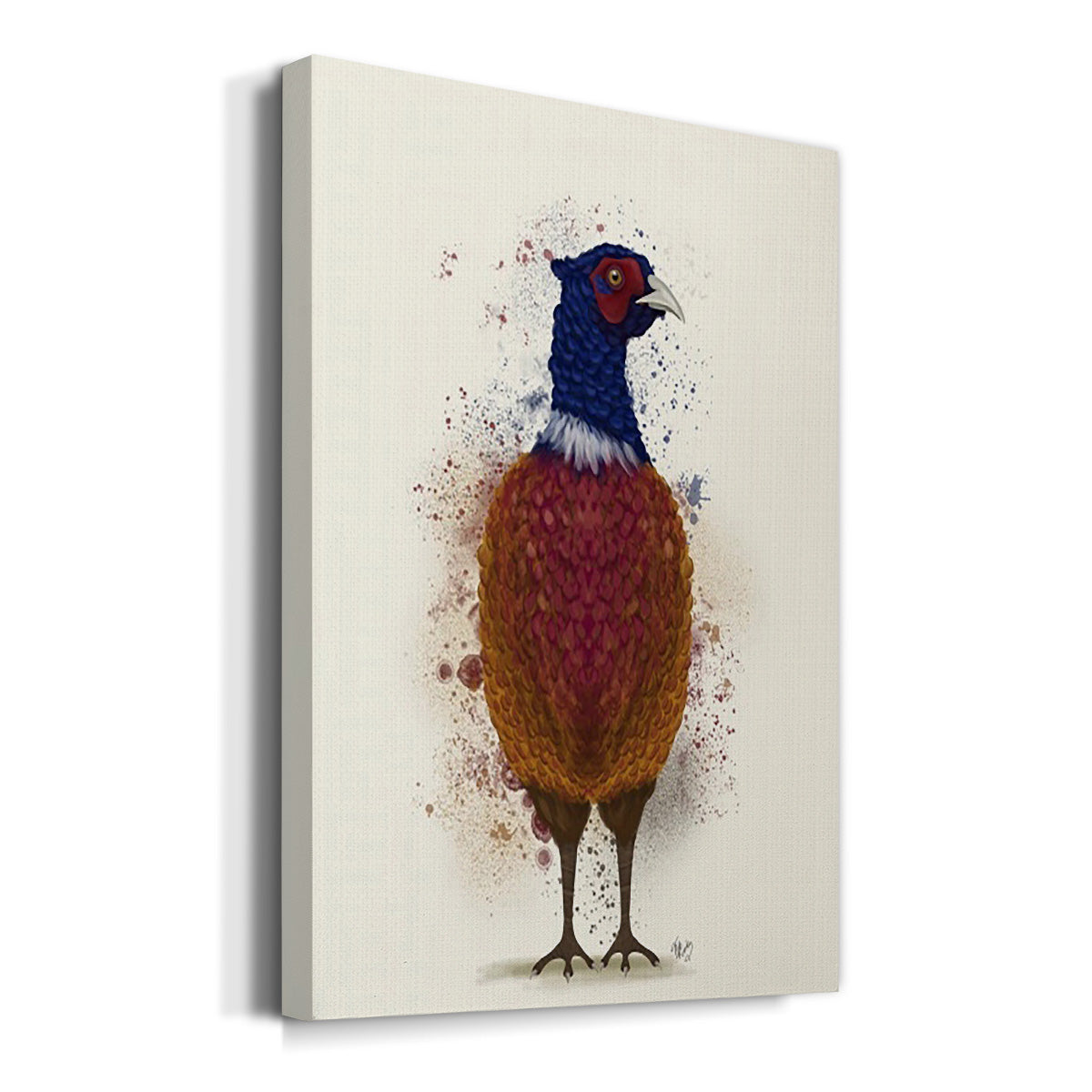 Pheasant Splash 3 Premium Gallery Wrapped Canvas - Ready to Hang