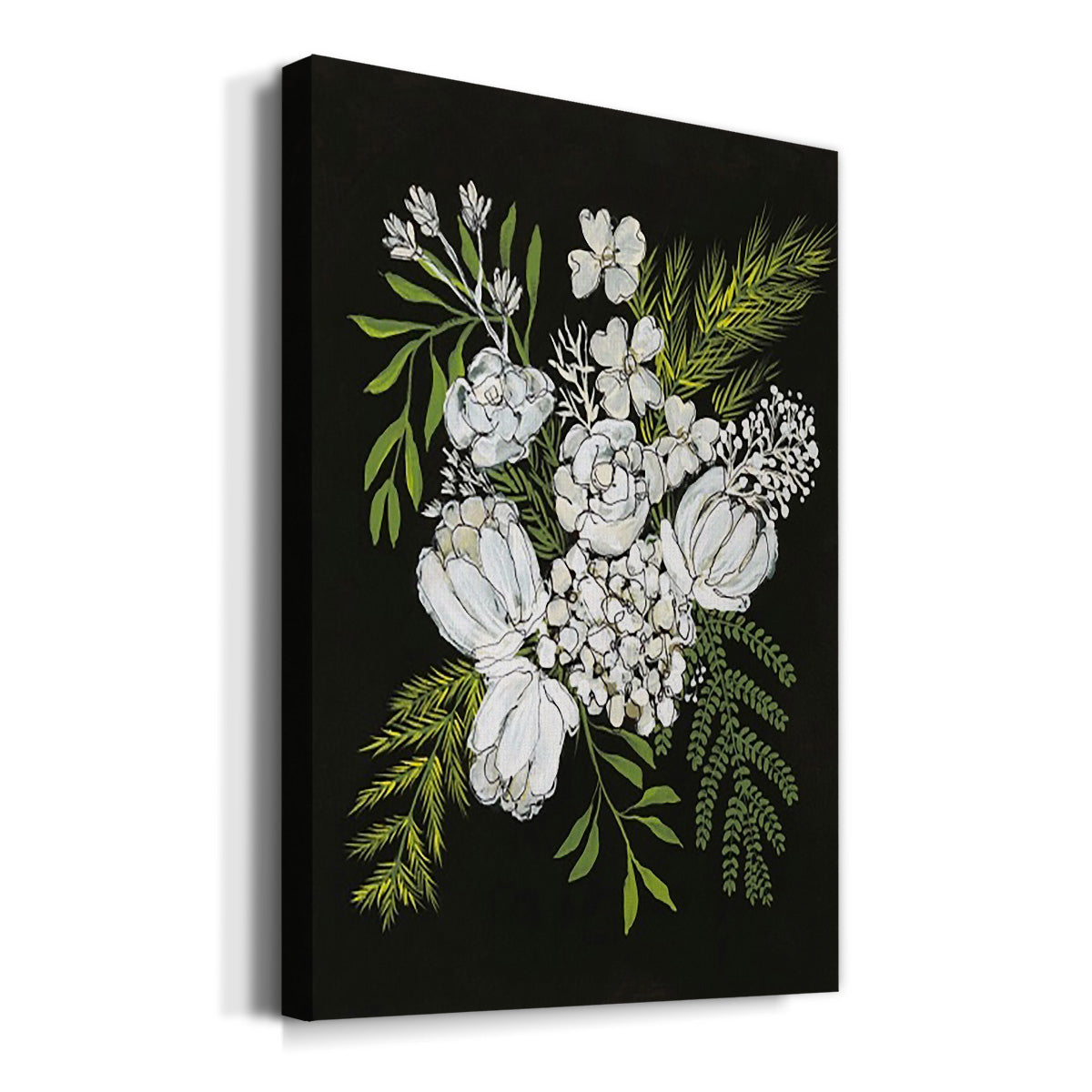 Alabaster Bouquet II Premium Gallery Wrapped Canvas - Ready to Hang