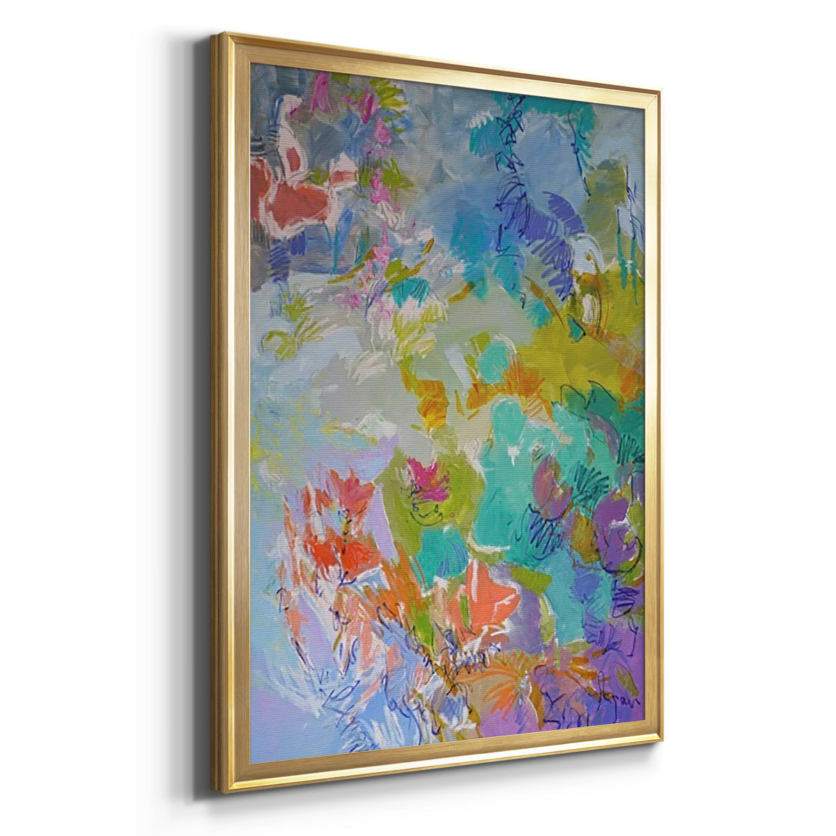 Let Me Bloom I Am - Modern Framed Canvas Print