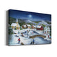 Moonlit Skaters - Premium Gallery Wrapped Canvas  - Ready to Hang