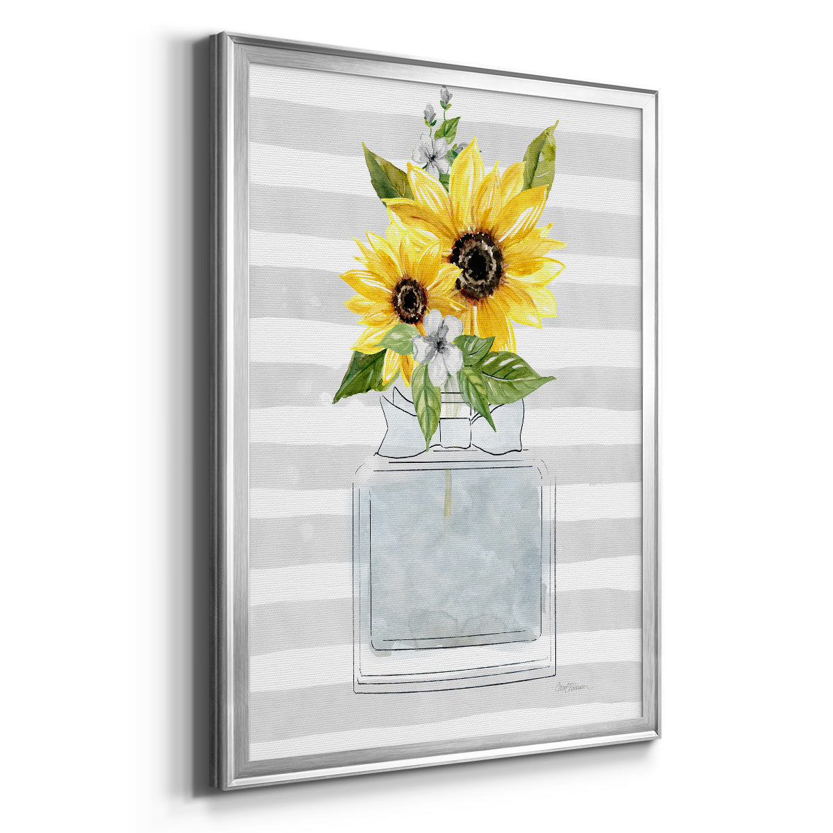 Sunflower Perfume II - Modern Framed Canvas Print