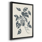 Growing Leaves I - Modern Framed Canvas Print