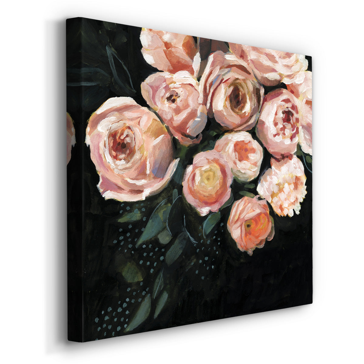 Peachy Blooms II - Canvas Art Print