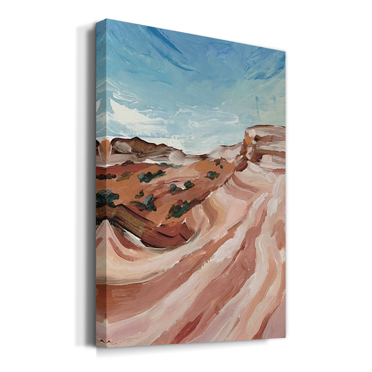 Impasto Plateau II Premium Gallery Wrapped Canvas - Ready to Hang