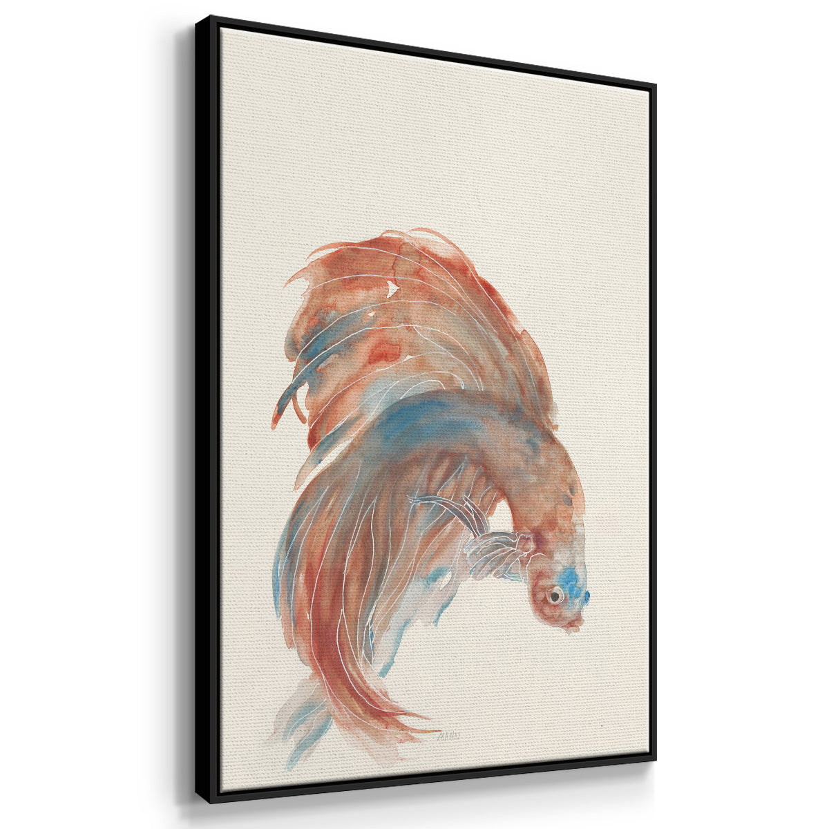 Betta III - Framed Premium Gallery Wrapped Canvas L Frame - Ready to Hang