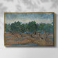 Olive Trees, 1889 - Floater Framed Canvas Print