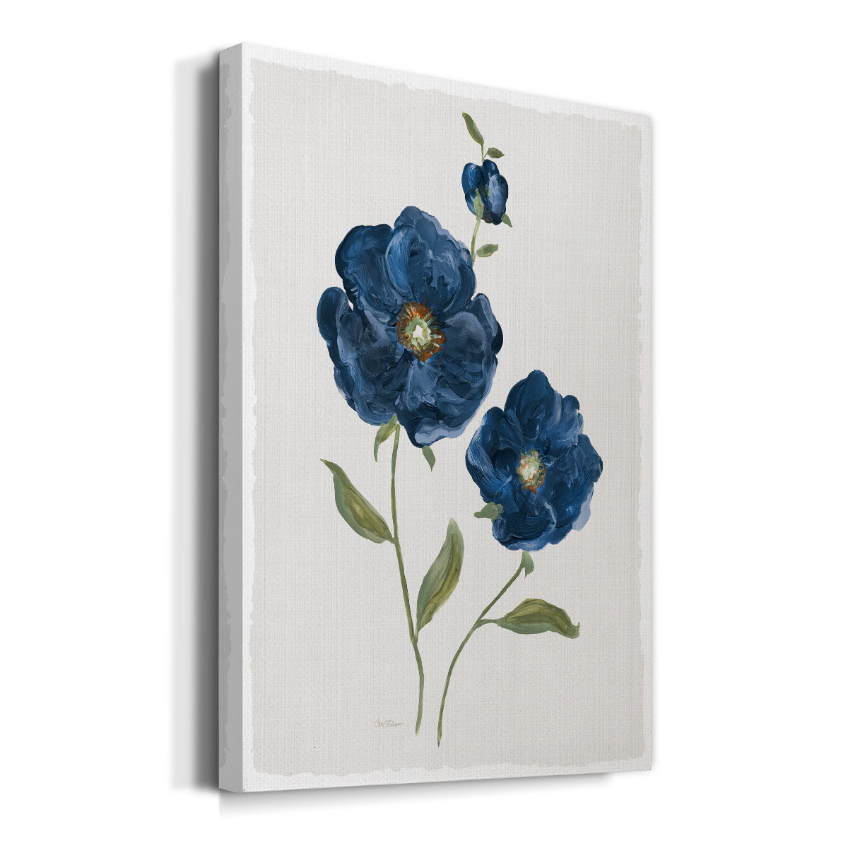 Blue Poppies - Canvas Art Print