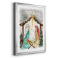 Unto Us A Child is Born - Modern Framed Canvas Print