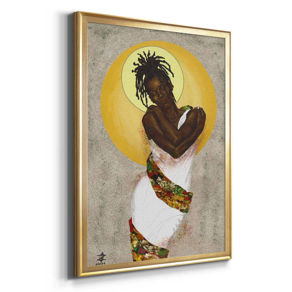 Her Love - Modern Framed Canvas Print