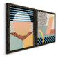 Modern Memphis III - Premium Framed Canvas 2 Piece Set - Ready to Hang