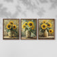 Floral Study Series CLXXI - Restickable Framed Art Set