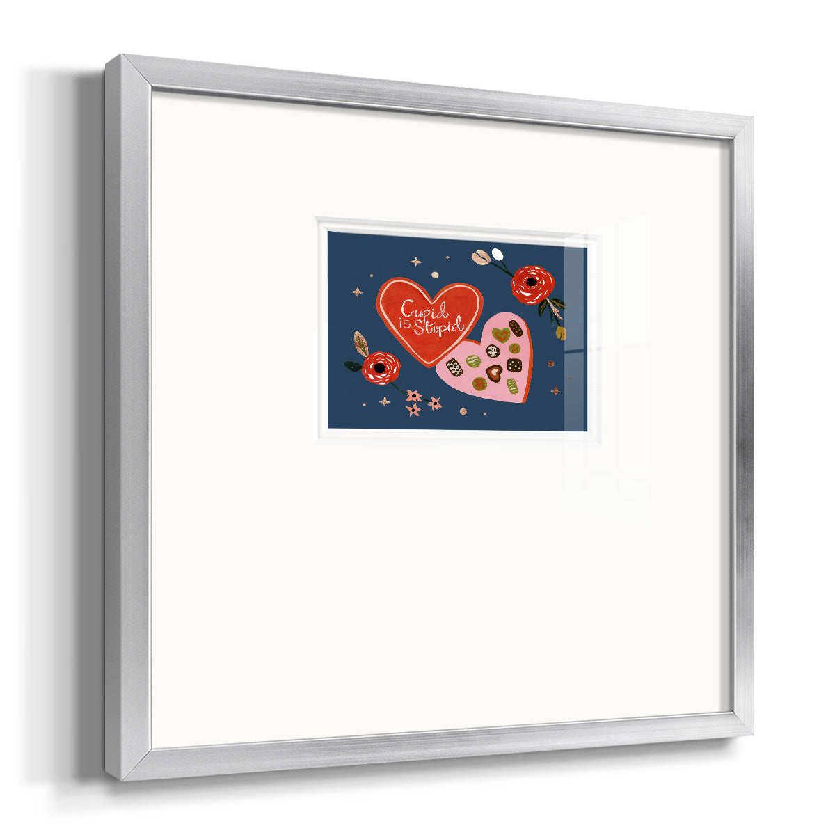 Happy Galentine II Premium Framed Print Double Matboard