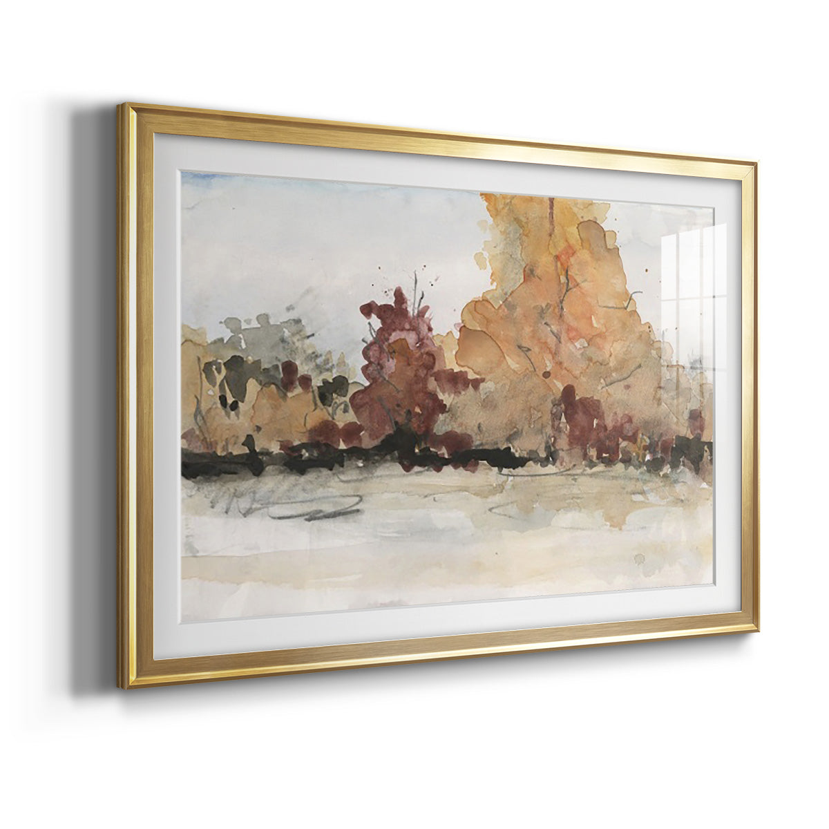 The Autumn View II - Modern Framed Art Print