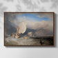 Fishing Boats with Hucksters Bargaining for Fish, 1837-1838 - Floater Framed Canvas Print