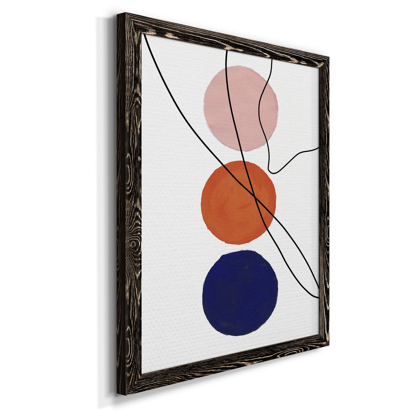 Millenium Geo Abstract - Premium Canvas Framed in Barnwood - Ready to Hang