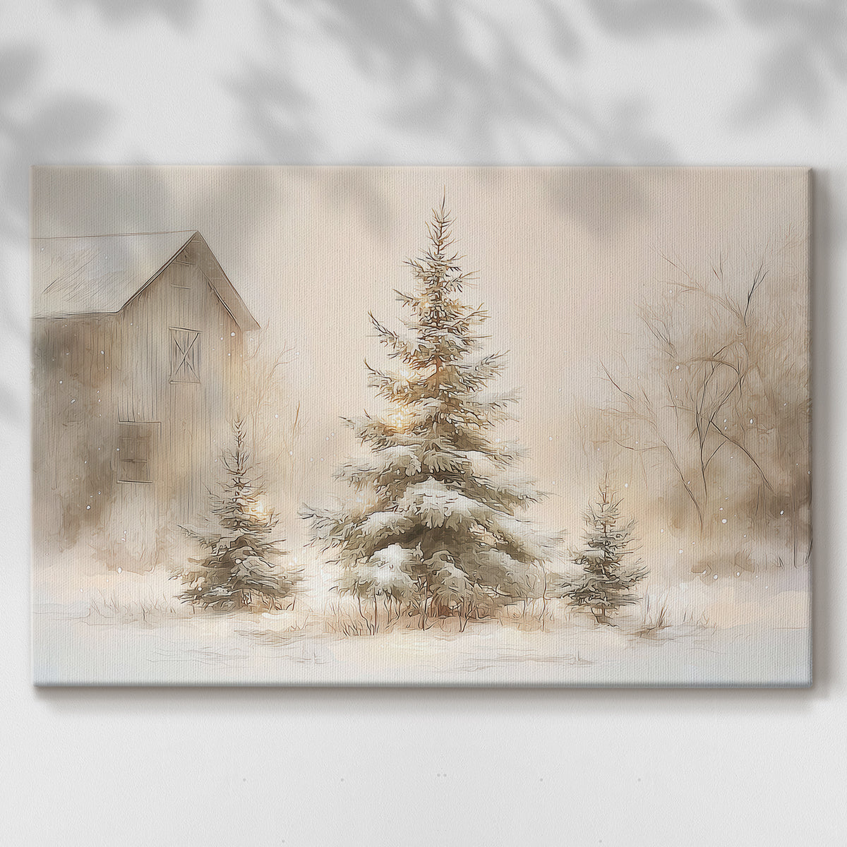 Midwinter of Tinsel-Gold Blessing - Canvas Art Print