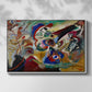 Fragment 2 for Composition VII, 1913 - Floater Framed Canvas Print