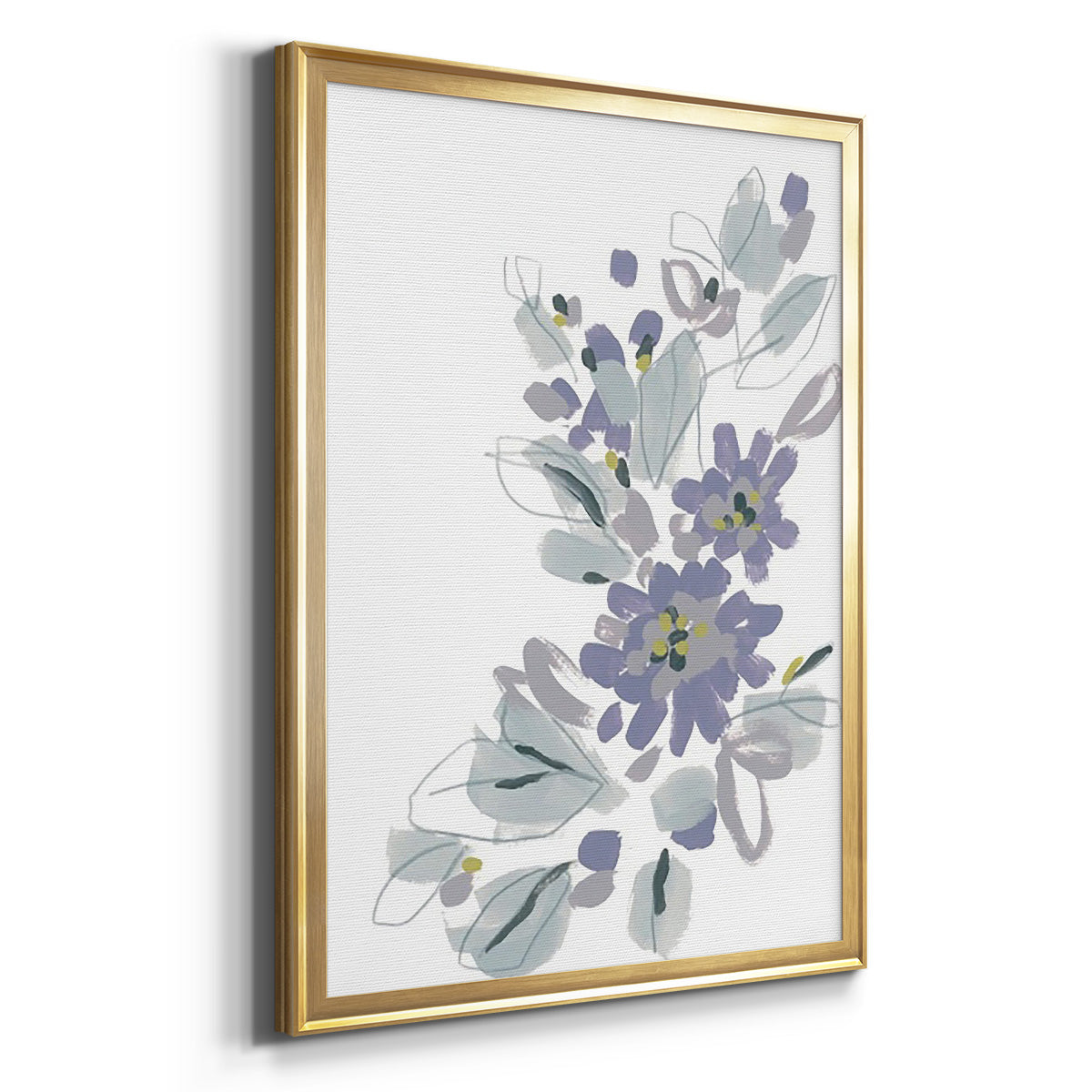 Periwinkle Patch II - Modern Framed Canvas Print