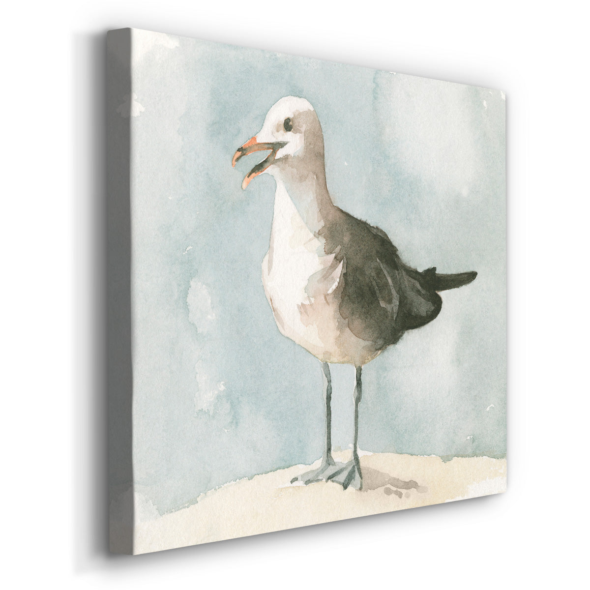 Simple Seagull II-Premium Gallery Wrapped Canvas - Ready to Hang