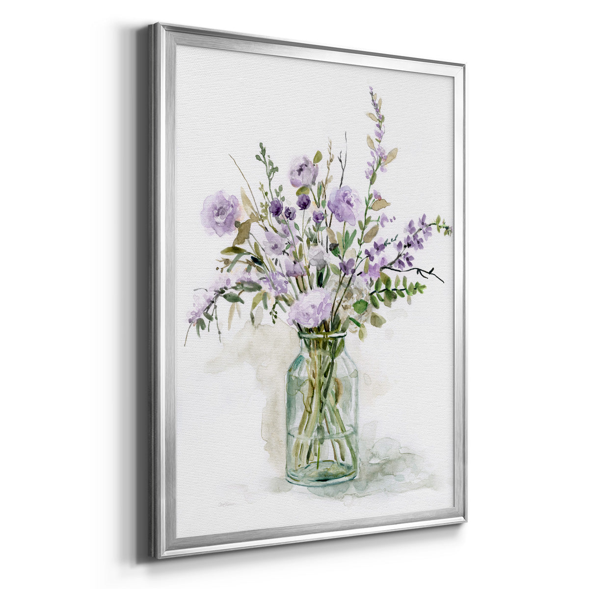 Purple Passion I - Modern Framed Canvas Print