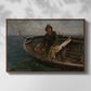 Fishermen from Rügen, 1882 - Floater Framed Canvas Print