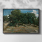 Fontainebleau: Oak Trees at Bas-Bréau, c. 1830-1835 - Floater Framed Canvas Print