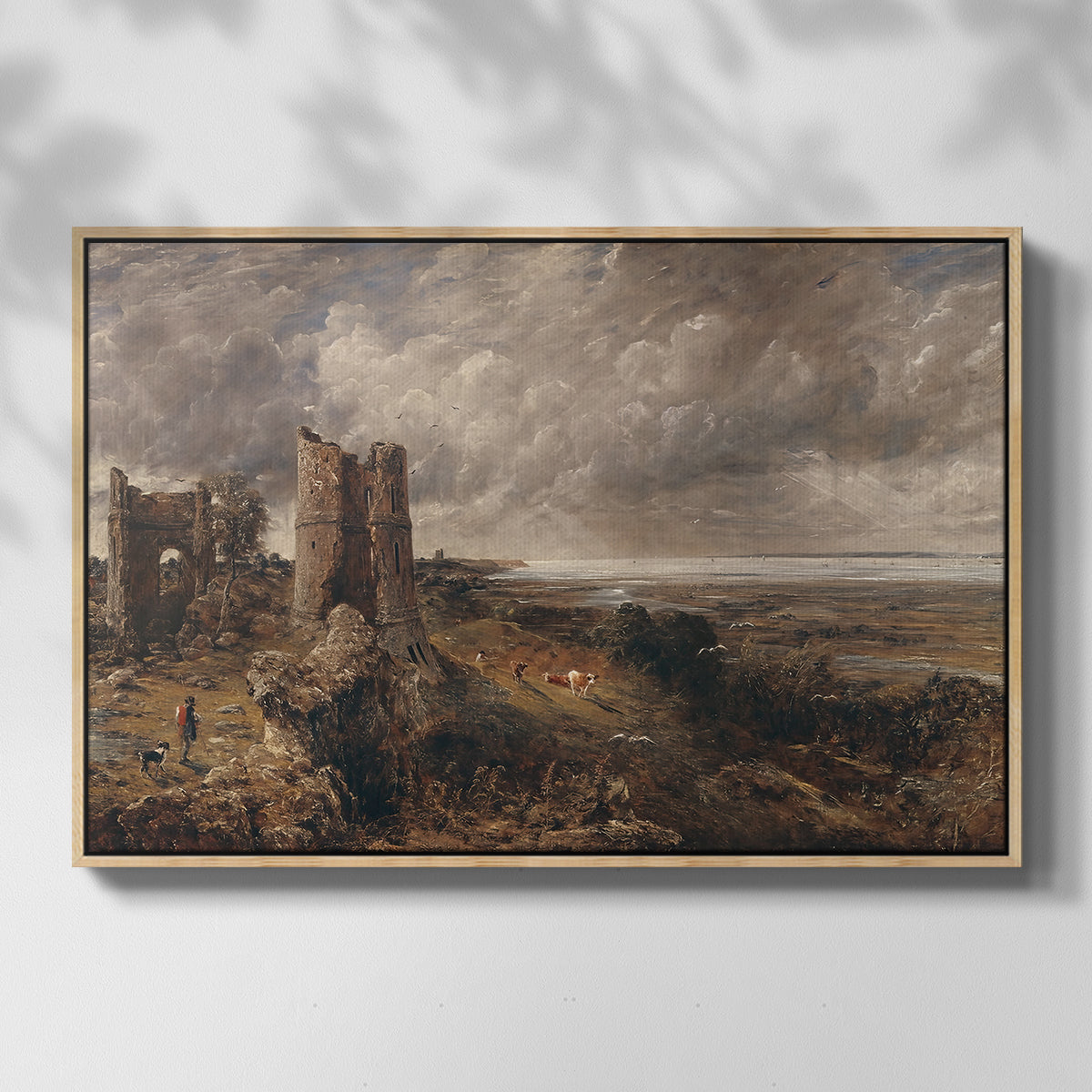 Hadleigh Castle, Mouth of Thames, c. 1829 - Floater Framed Canvas Print