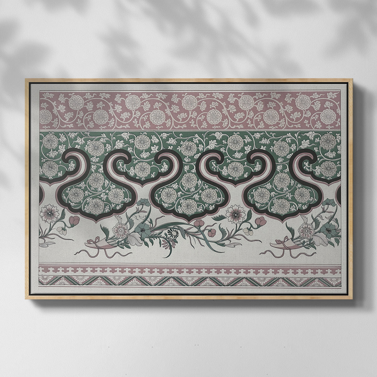Examples of Chinese Ornament, Pl. LXXVI, 1867 - Floater Framed Canvas Print