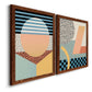 Modern Memphis III - Premium Framed Canvas 2 Piece Set - Ready to Hang