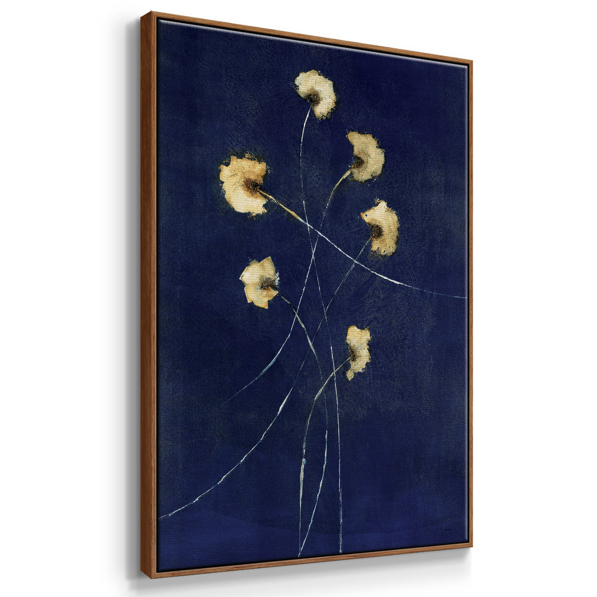 Indigo 1 - Floater Framed Canvas Print