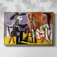 The Painter and His Model, 1963 - Floater Framed Canvas Print
