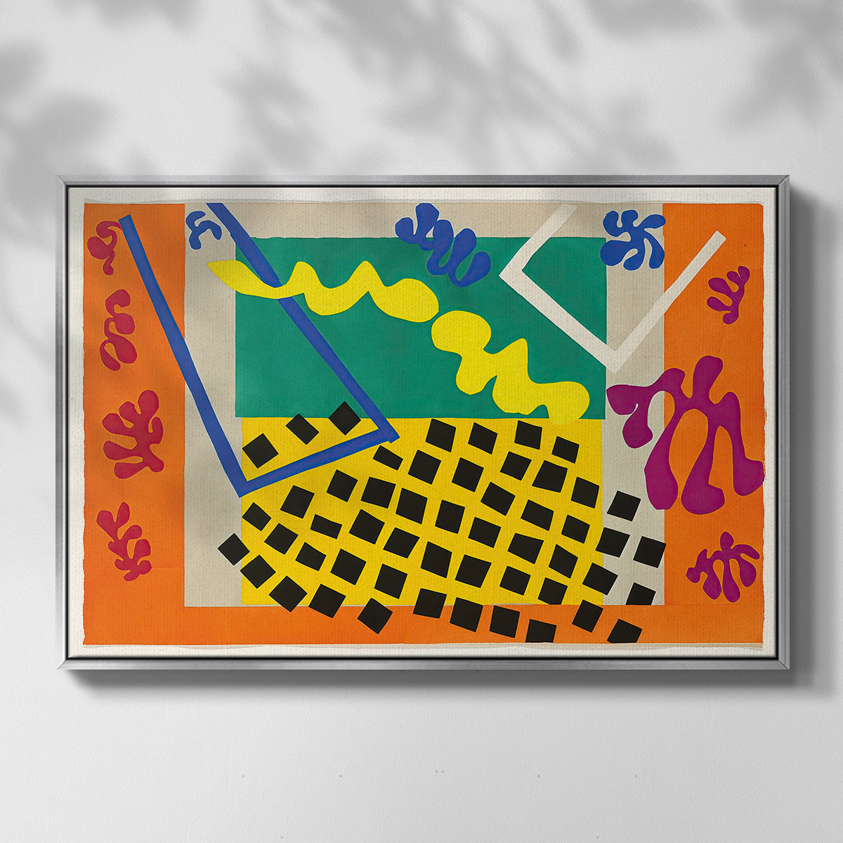 The Codomas (Les codomas), from Jazz, 1947 - Floater Framed Canvas Print