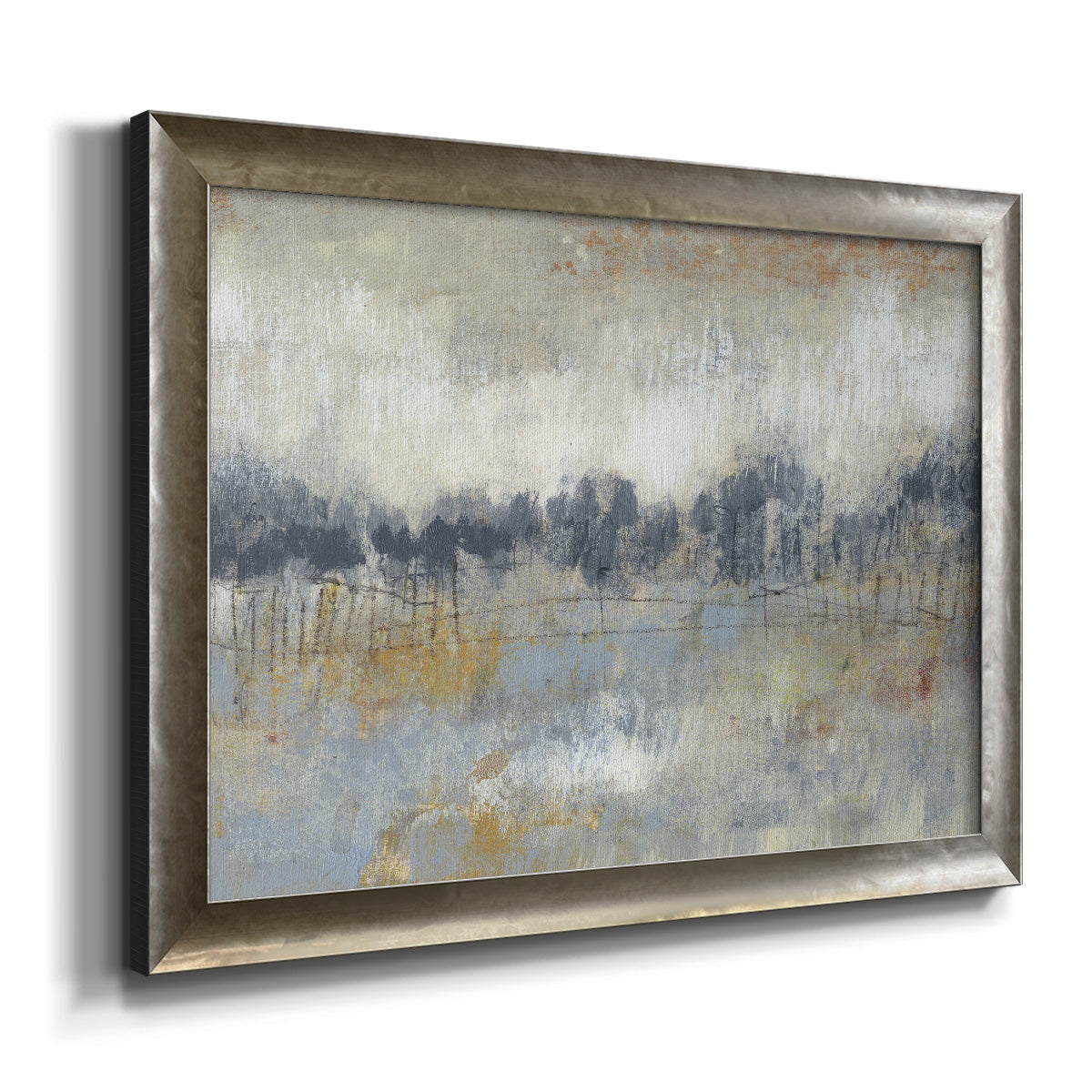 Cool Grey Horizon II Premium Framed Canvas- Ready to Hang