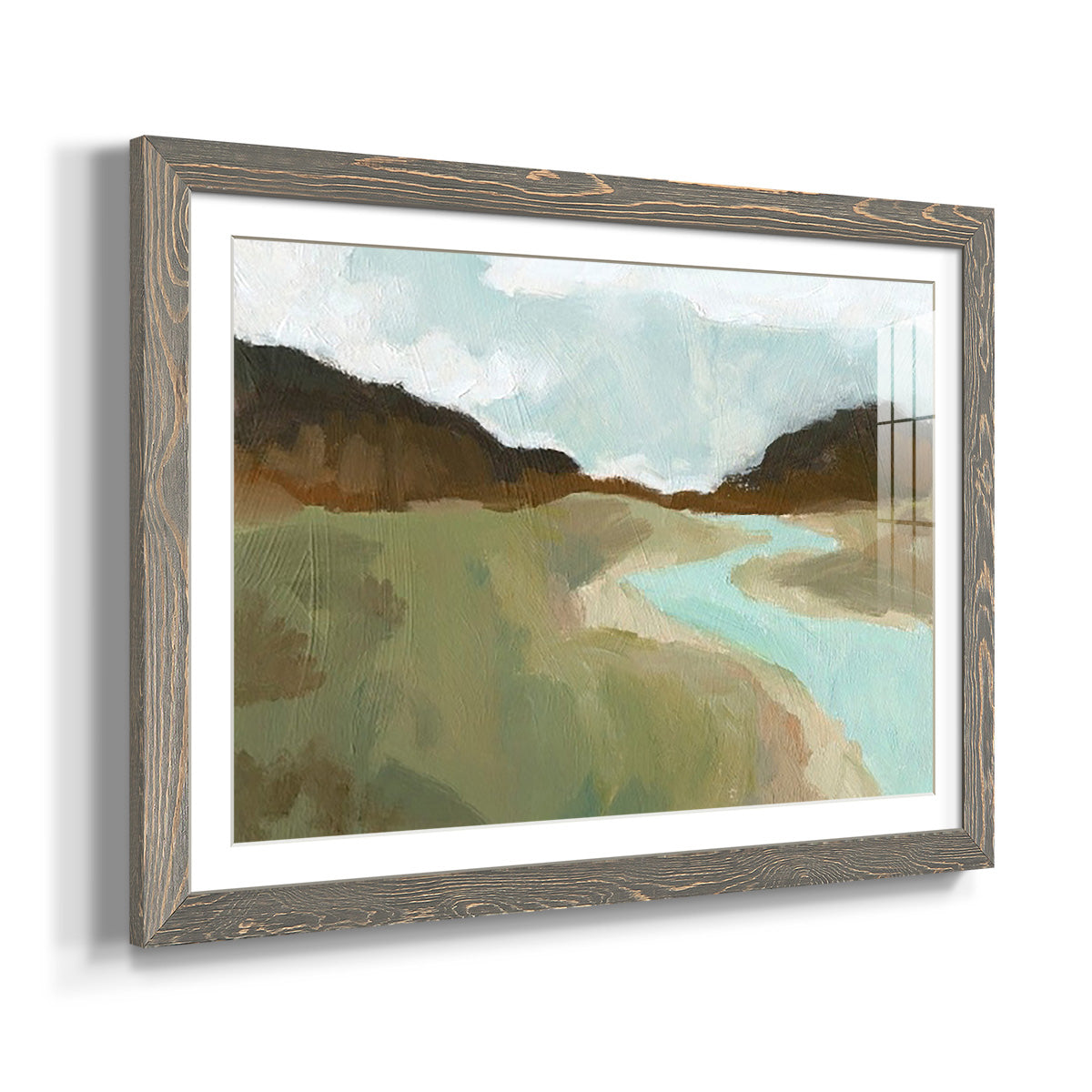 Coldwater Hills I - Barnwood Framed Art Print