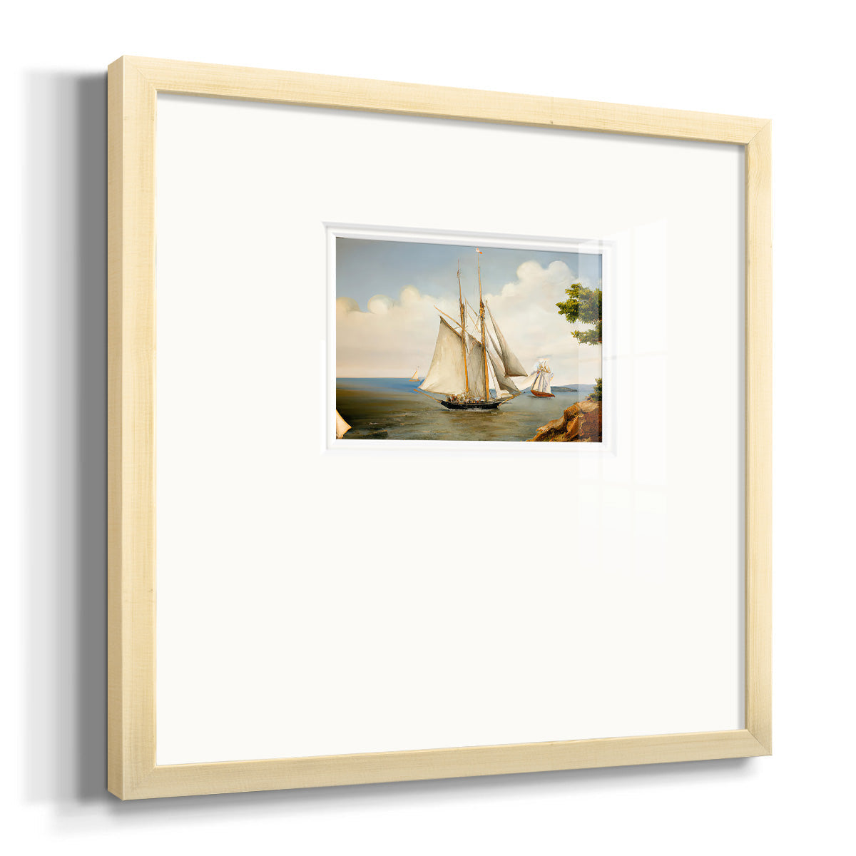 Little Sail Premium Framed Print Double Matboard